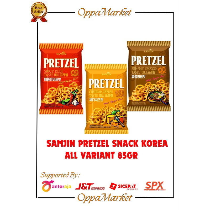 

SAMJIN PRETZEL SNACK KOREA ALL VARIANT 85GR