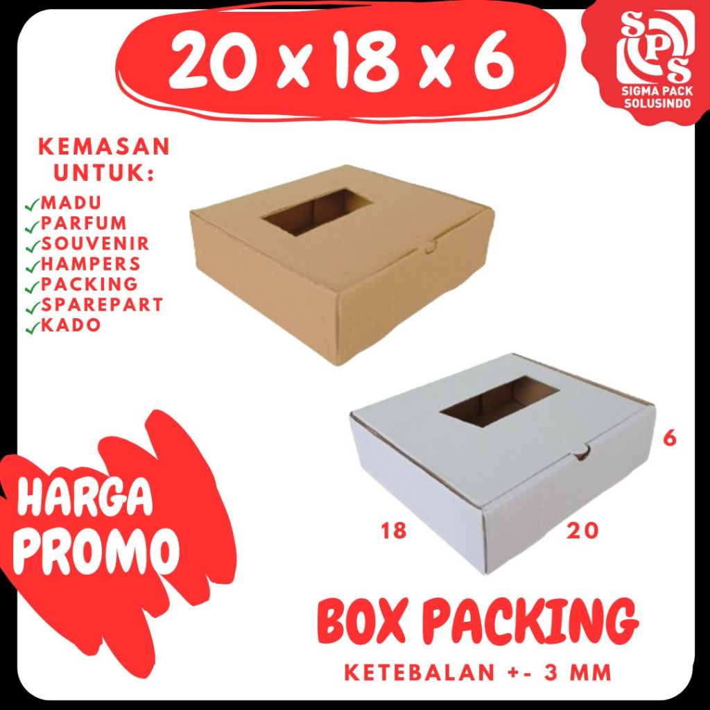 

Kardus 20x18x6 LD Box Dus Packing Kotak Kemasan Karton Souvenir Hampers Sparepart Minyak Wangi Kosmetik