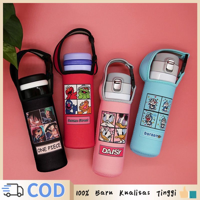 Tas Termos Tas Botol Minum Sarung Termos Air Panas Tas Botol Lucu Termos Anak Universal Penutup Peli
