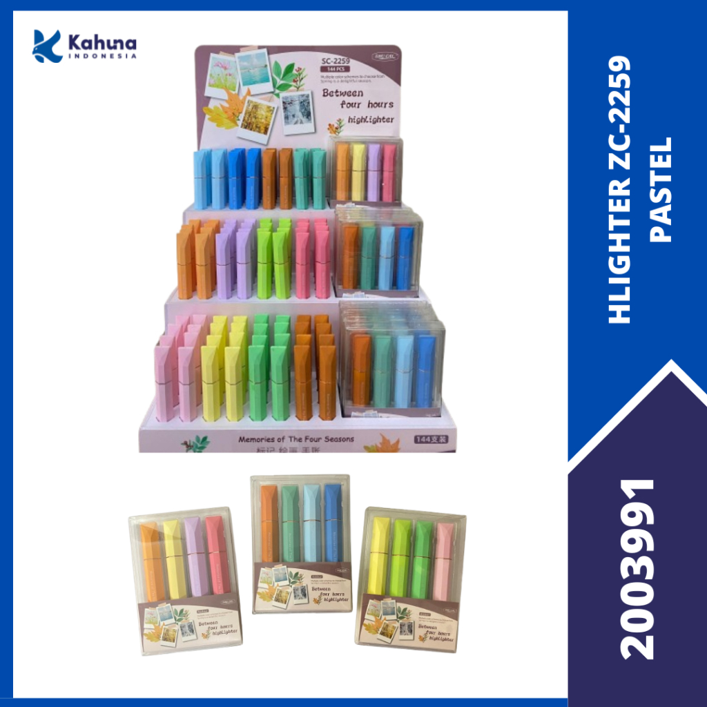 

Highlighter Stabillo Pastel hlighter ZC-2259 warna warni lucu Shu Cai [2003991]