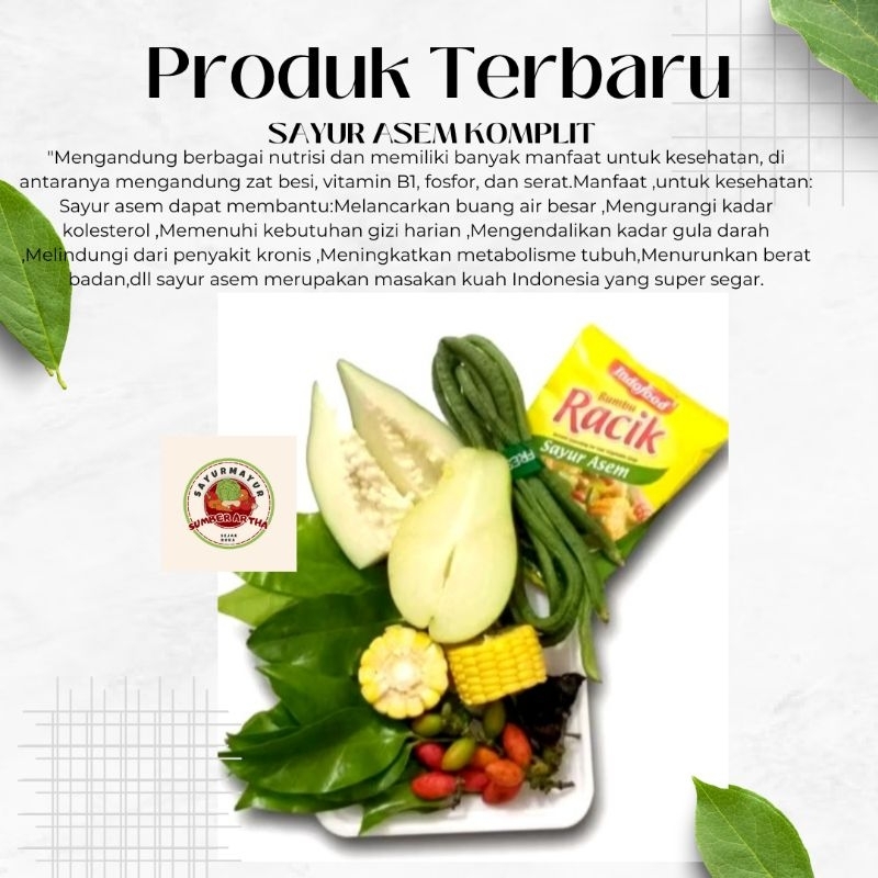 

Sayur Fresh 1Pack Sayur Asem Komplit Bumbu Racik segar murah fast delivery