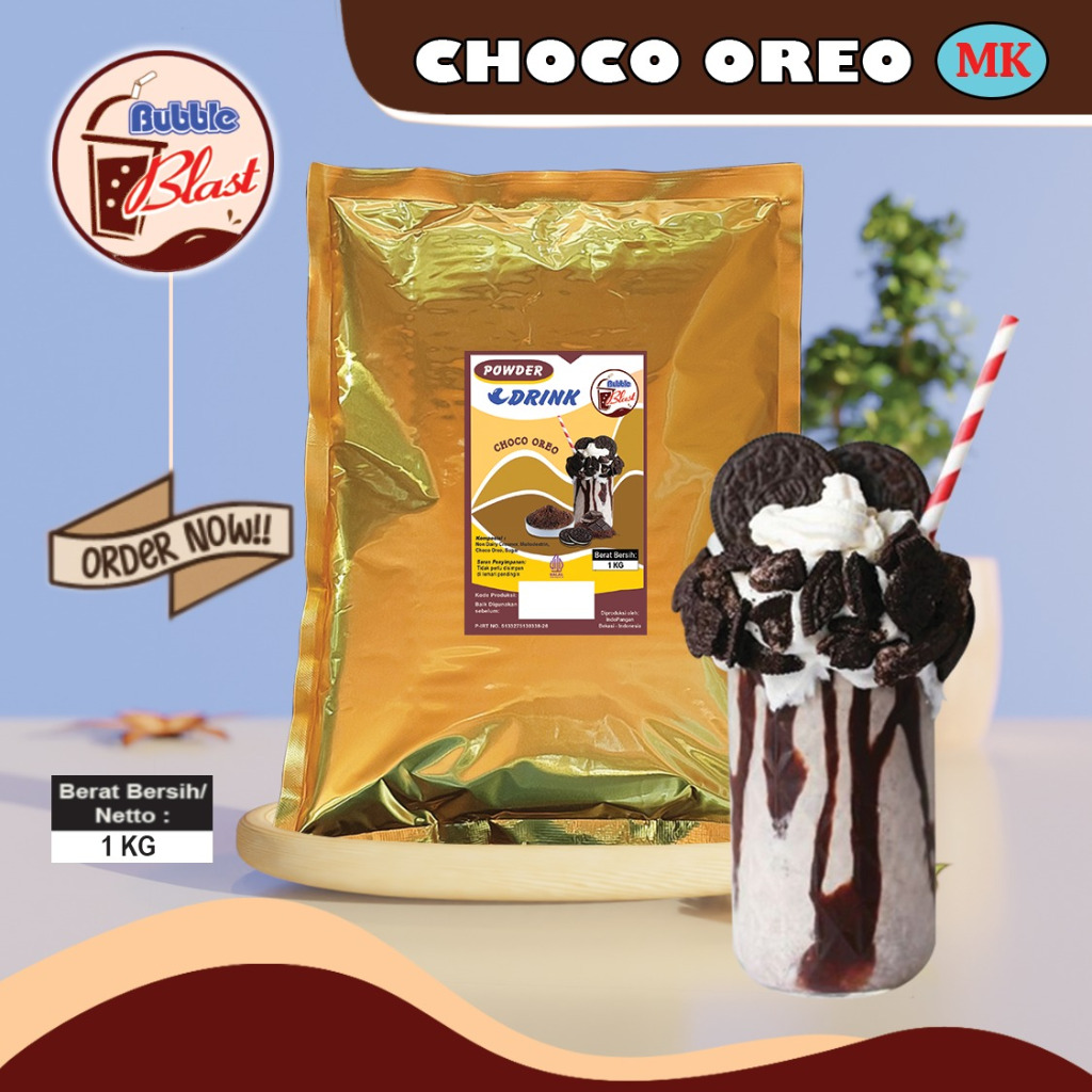 

Bubuk CHOCO OWREO 1 KG - Bubuk Minuman Chocolate Owreo - Mix Creamer + Gula - Powder Cokelat