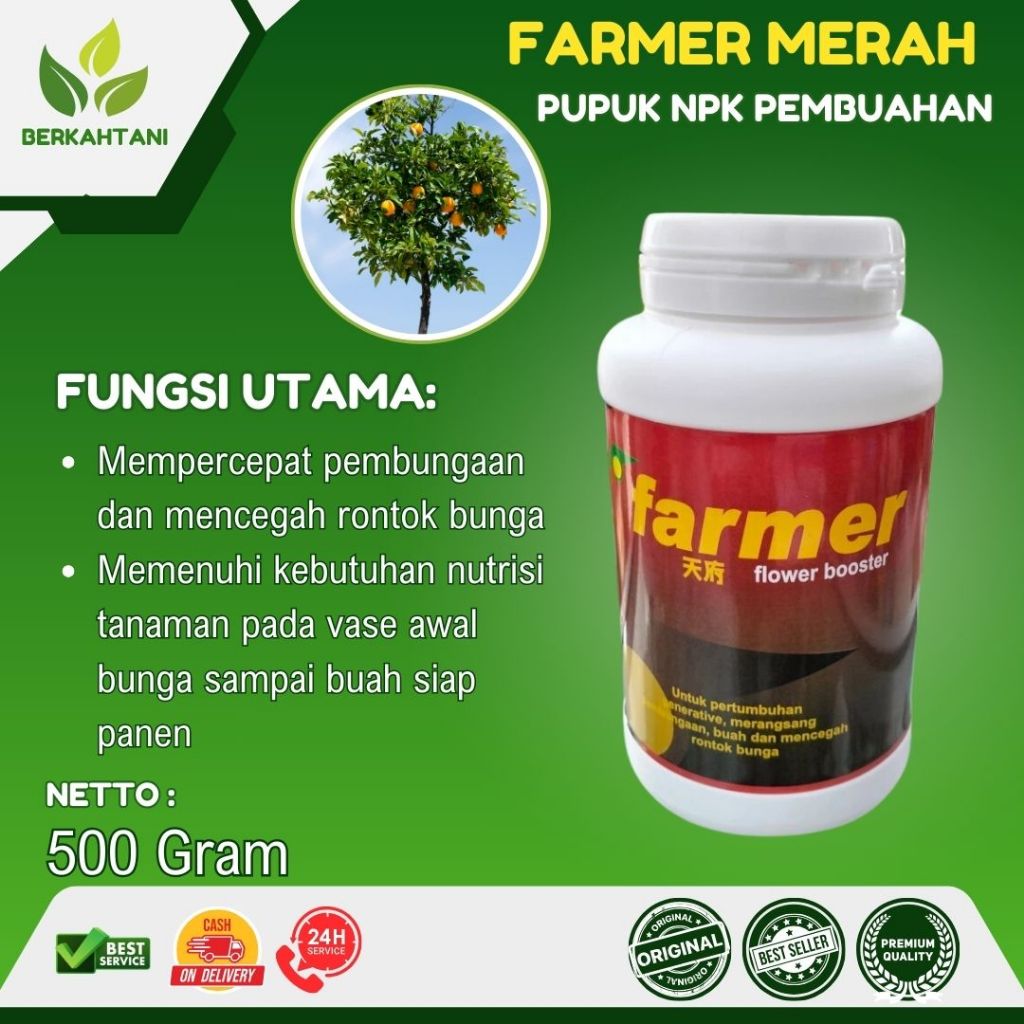 Farmer Buah 500 Gram Pupuk Pembuahan Growmore Bunga