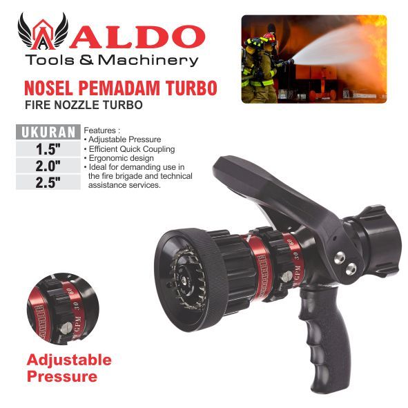 NOSEL PEMADAM TURBO / FIRE NOZZLE  TURBO / NOZZLE GUN FIRE SPRAY MERK ALDO
