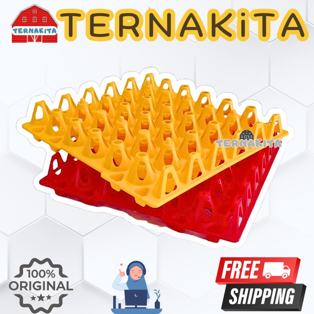 EGG TRAY PLASTIK 30 BUTIR MEDION - Tempat Tatakan Telur Ayam Bebek Plastik 30 Butir Medion