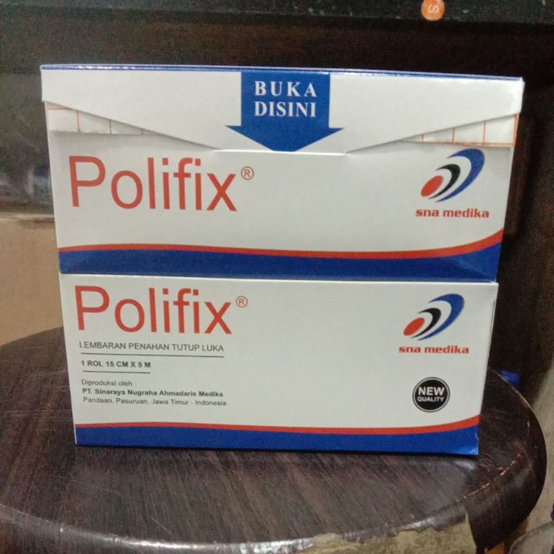 plester polifix 15cm x 5m box isi 1 roll