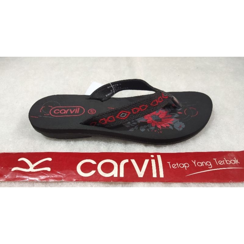 Sandal jepit sponge carvil cewek original harga spesial
