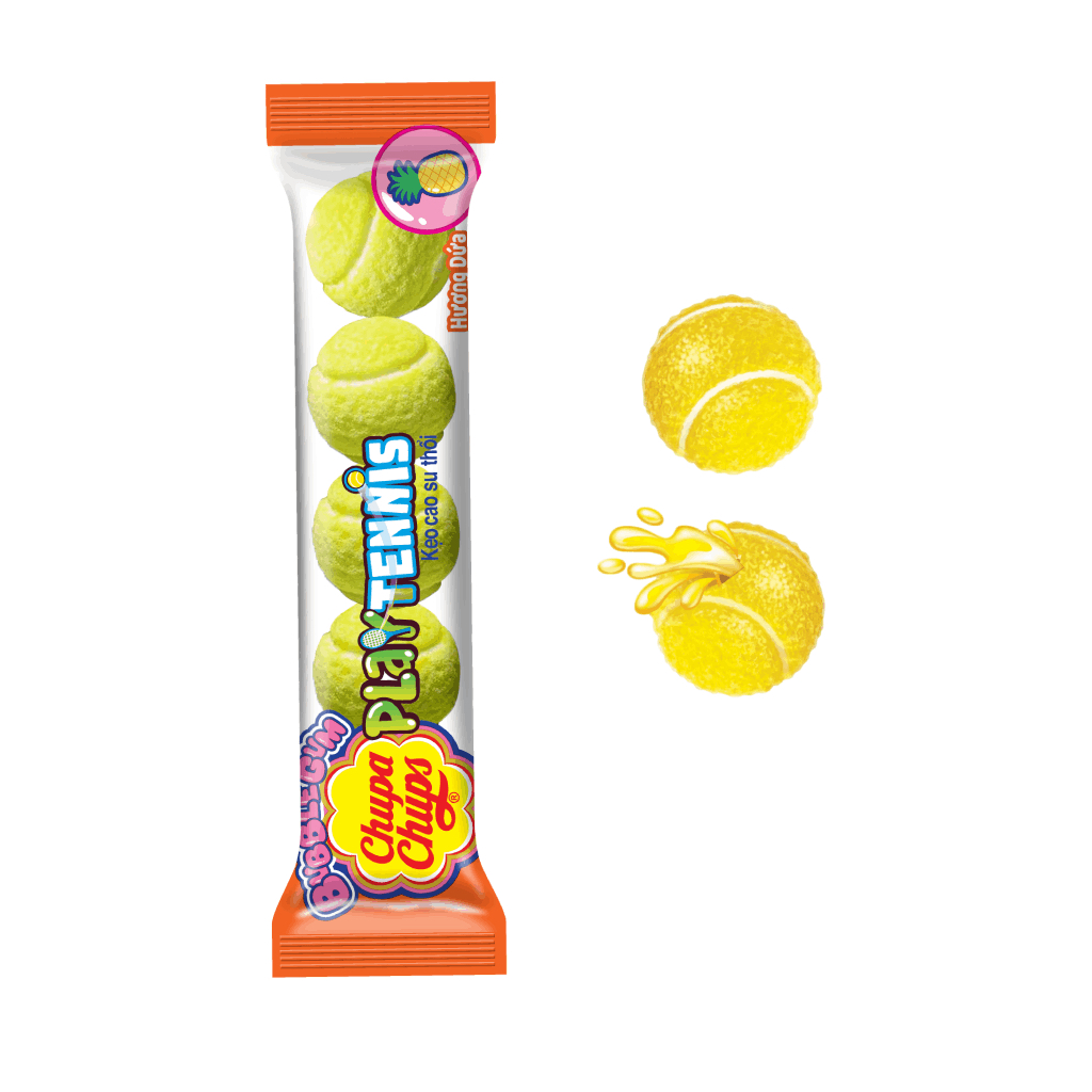 

Chupa Chups Bubble Gum PLAY TENNIS 20 Gram Permen Karet