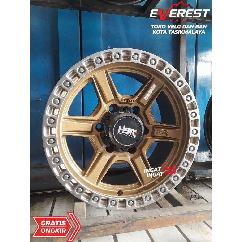 VELG HSR XTS01 RING 16 LUBANG 6 PCD 139 BUAT FORTUNER,PAJERO,HILUXDOBLE,TERANO,HARTOP