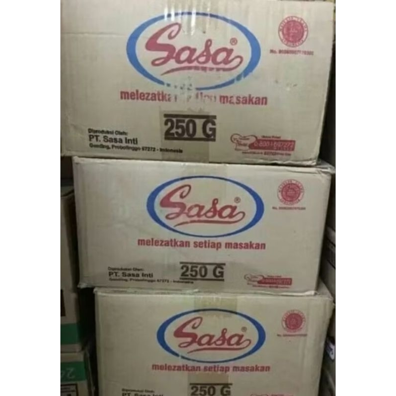 Sasa Penyedap Rasa Micin 1 Dus isi 48 Pcs @250 gram