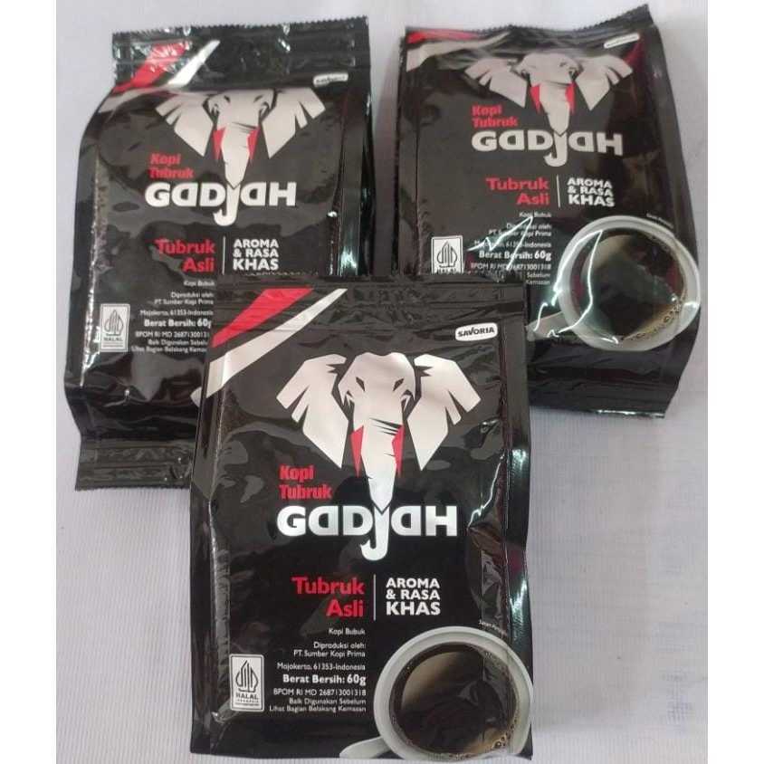 

Kopi Tubruk Gadjah Tubruk Asli 60 Gr Pouch ( Tanpa Gula )