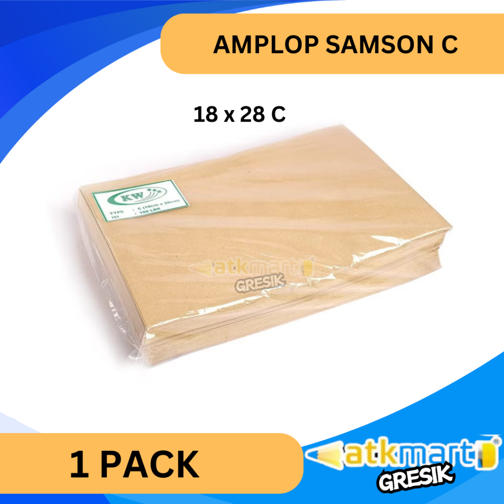 

(TERMURAH) AMPLOP SAMSON 1 PACK AMPLOP COKLAT AMPLOP UANG 18 X 28 C 1 PACK ISI 100 LEMBAR