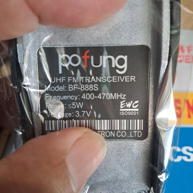 Mesin Ht Pofung BF-888 s atau Bf888s Normal Uhf Mesin Ht Pofung 888s Frekuensi UHF 400 sd 470Mhz Sof