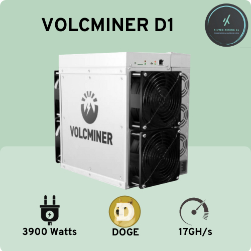 VOLCMINER D1 15.5GH 17GH 3900W DOGE MINING ASIC MINER 15.5GH 17GH