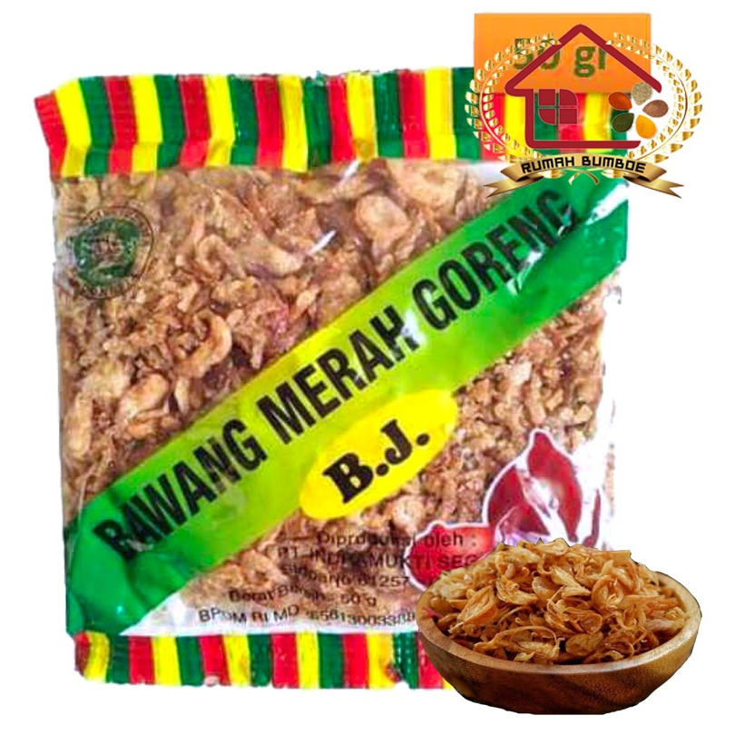 

(50 gr) BAWANG BJ Bawang Merah Goreng Merk BJ / Bawang Goreng