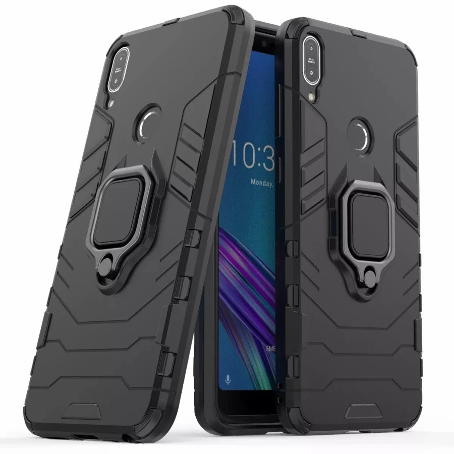 ASUS ZENFONE MAX PRO M1 RUGGED ARMOR STANDING RING CASE