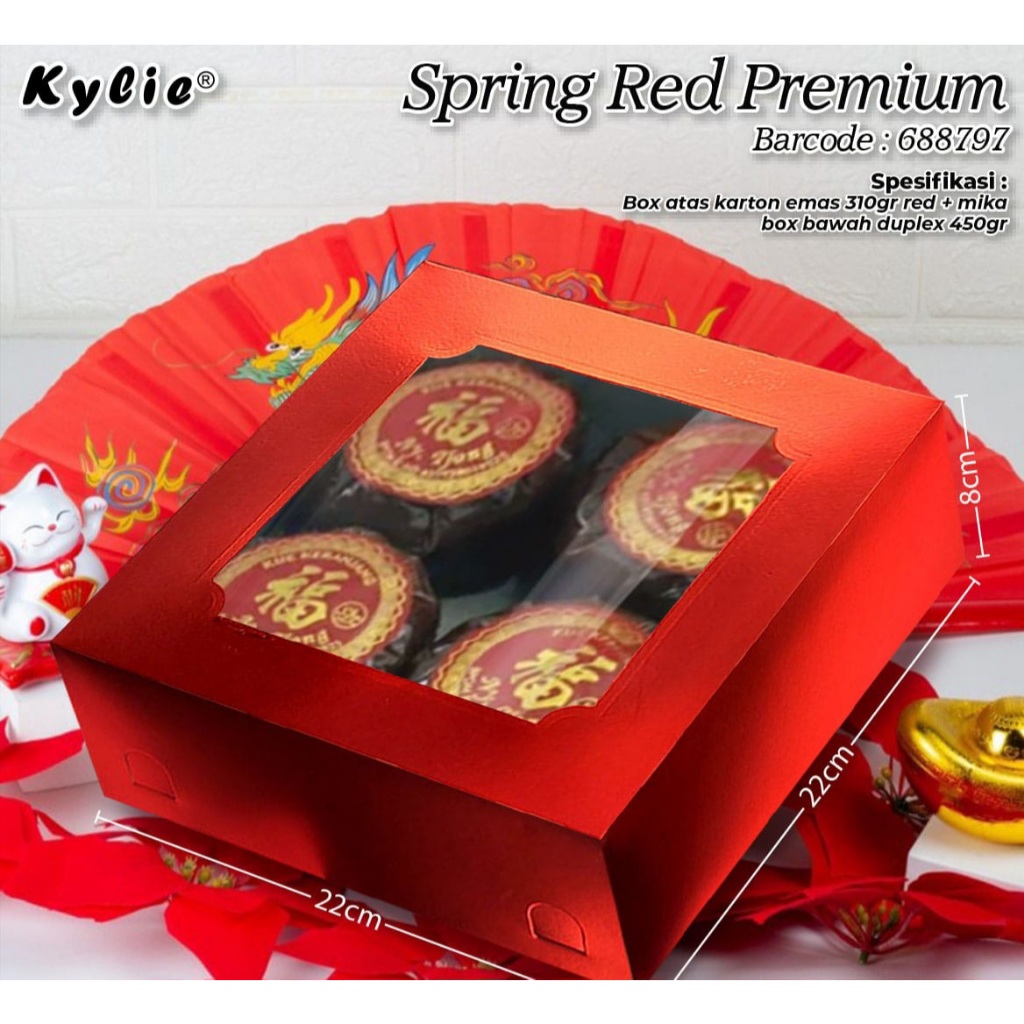 

Box Kue Merah Uk 22