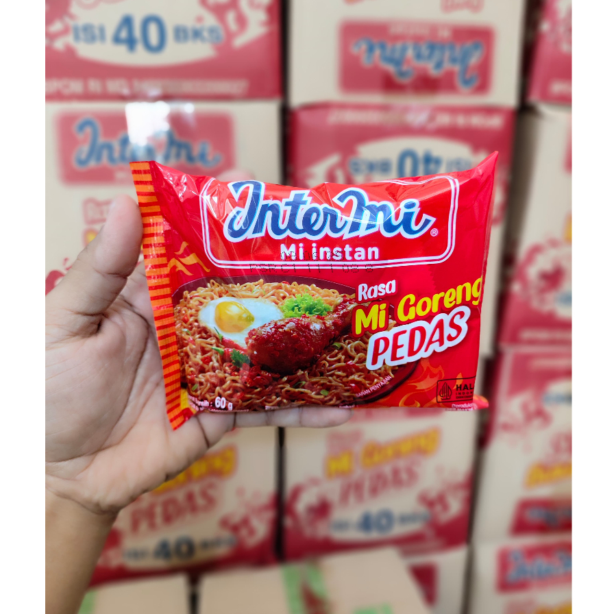 

1 KARTON isi 40 intermie Mie Goreng dan intermi Pedas | Bakul Nice