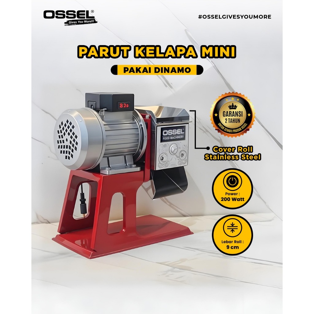 OSSEL Parut Kelapa Mini Listrik Parut Singkong Parutan Kelapa Listrik Parutan Kelapa Mini Parut Kela