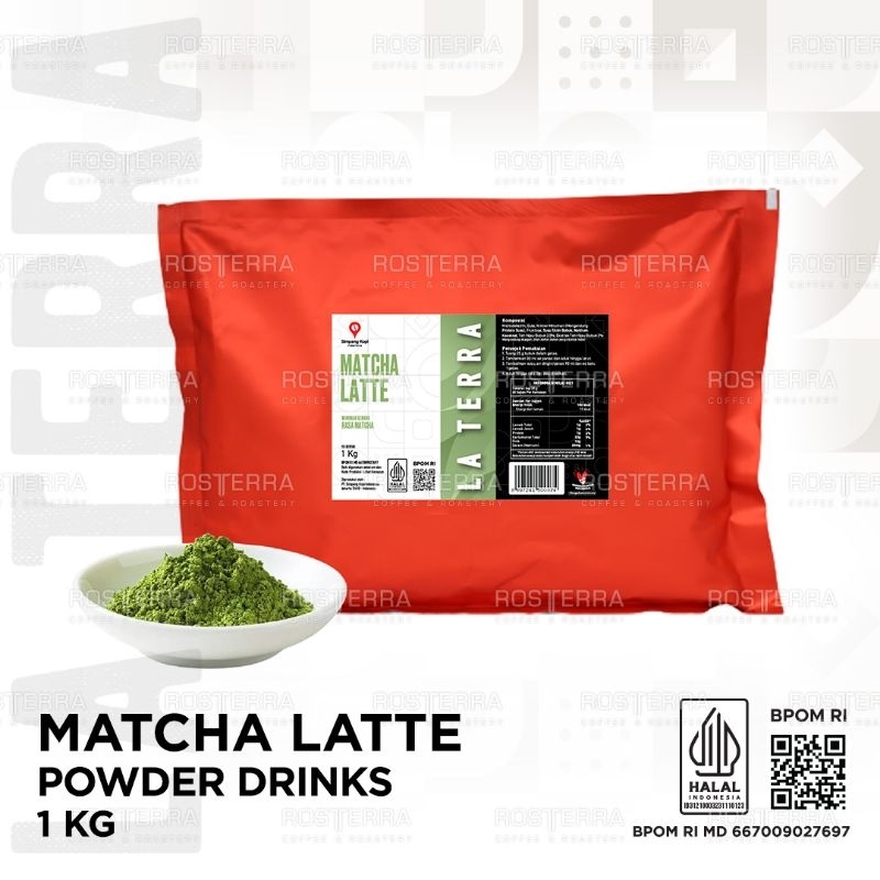 

Powder Premium Matcha Latte Drink Bubuk Minuman Rasa Matcha Latte 1kg La Terra