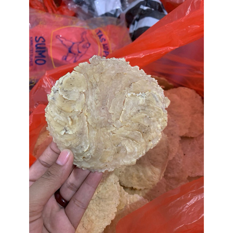 

KRUPUK EMPING MLINJO MENTAH 1kg || ukuran besar