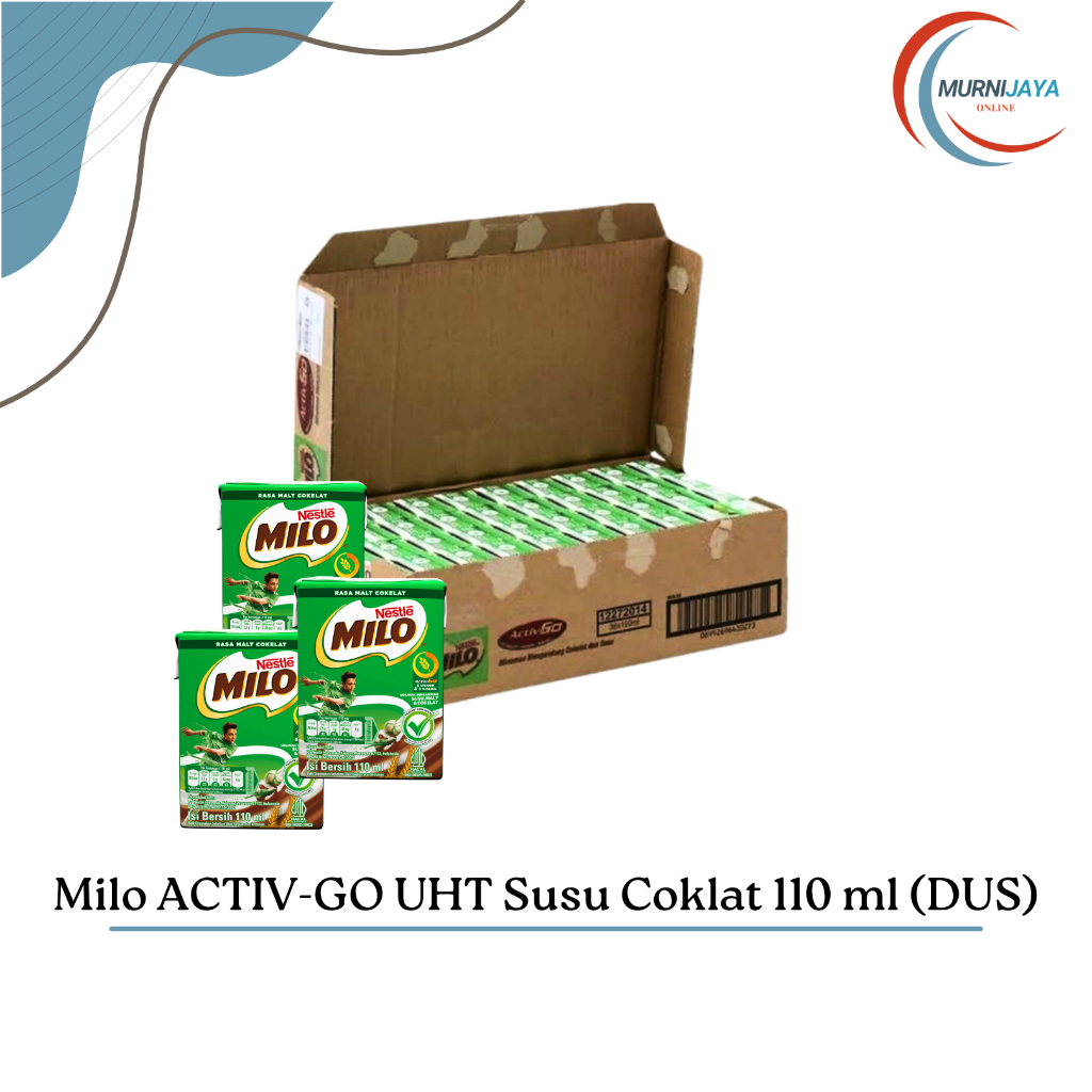 

Milo Active-Go UHT Susu Cokelat 110 ml (DUS - Isi 36 PCS)