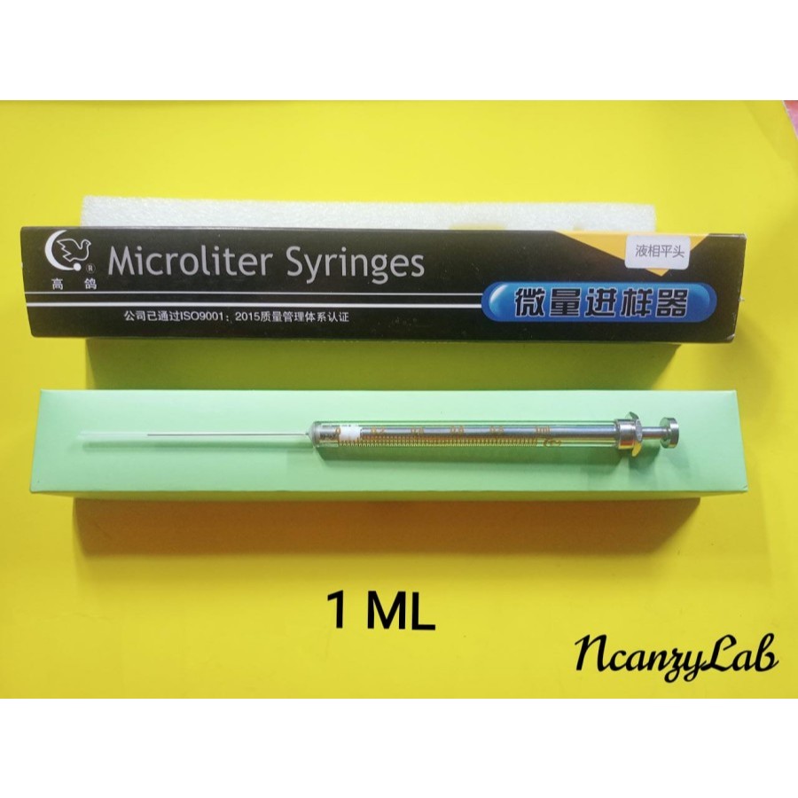 Syringe Injector Glass Mikroliter 1 ml (1000 UL)