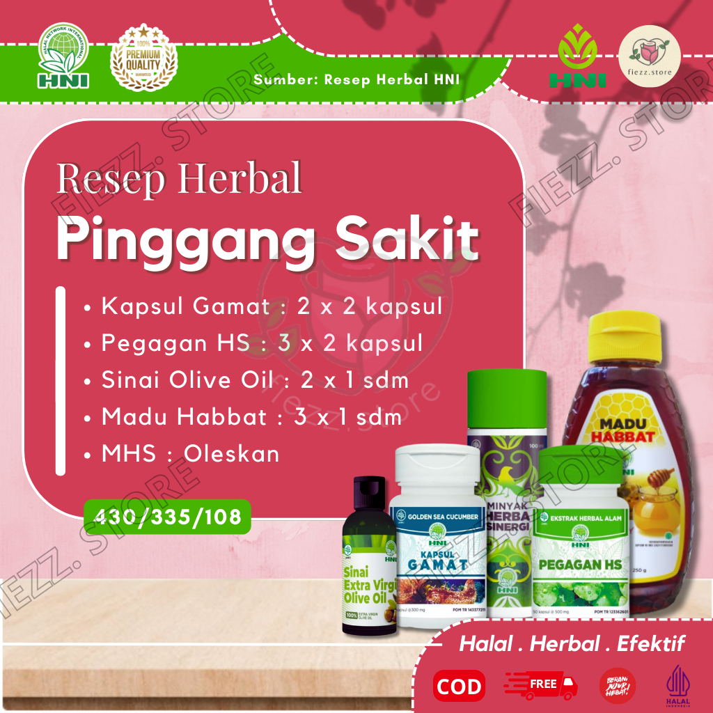 Resep Herbal HNI HPAI Sakit Pinggang
