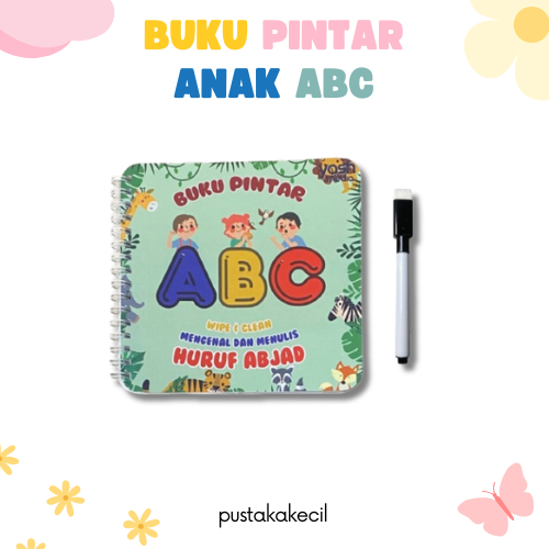 Buku Pintar Anak Wipe and Clean Huruf Abjad ABC - Yash Media