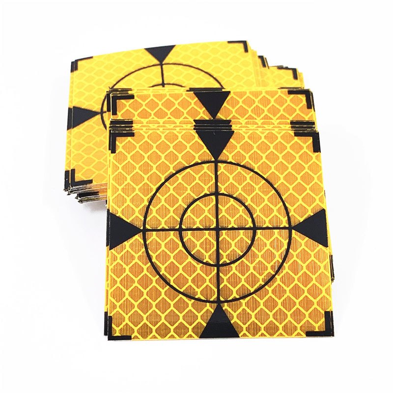 

50x50mm Sheet Target Leica Stiker Survey Prisma Reflector Prisma Target Sticker 5PCS