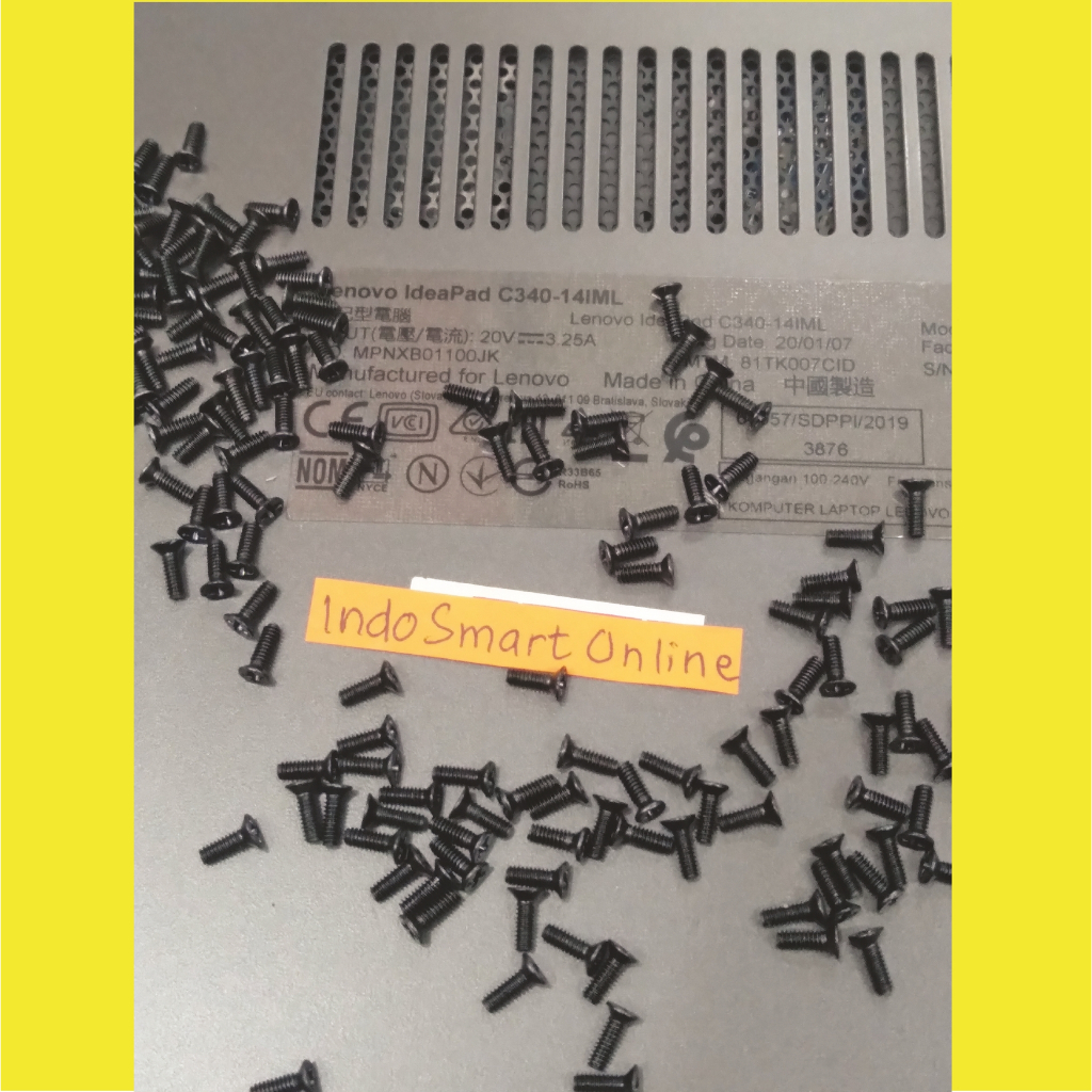 [Baru] Baut Lenovo Ideapad C340 Sekrup casing laptop C340-14IML C340-14IWL C340-14API