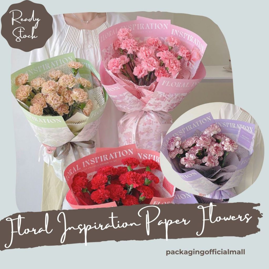 

FLORAL INSPIRATION PAPER FLOWER / CELLOPHANE / FLORIST PAPER / KERTAS BUKET BUNGA / WRAPPING WRAPPER