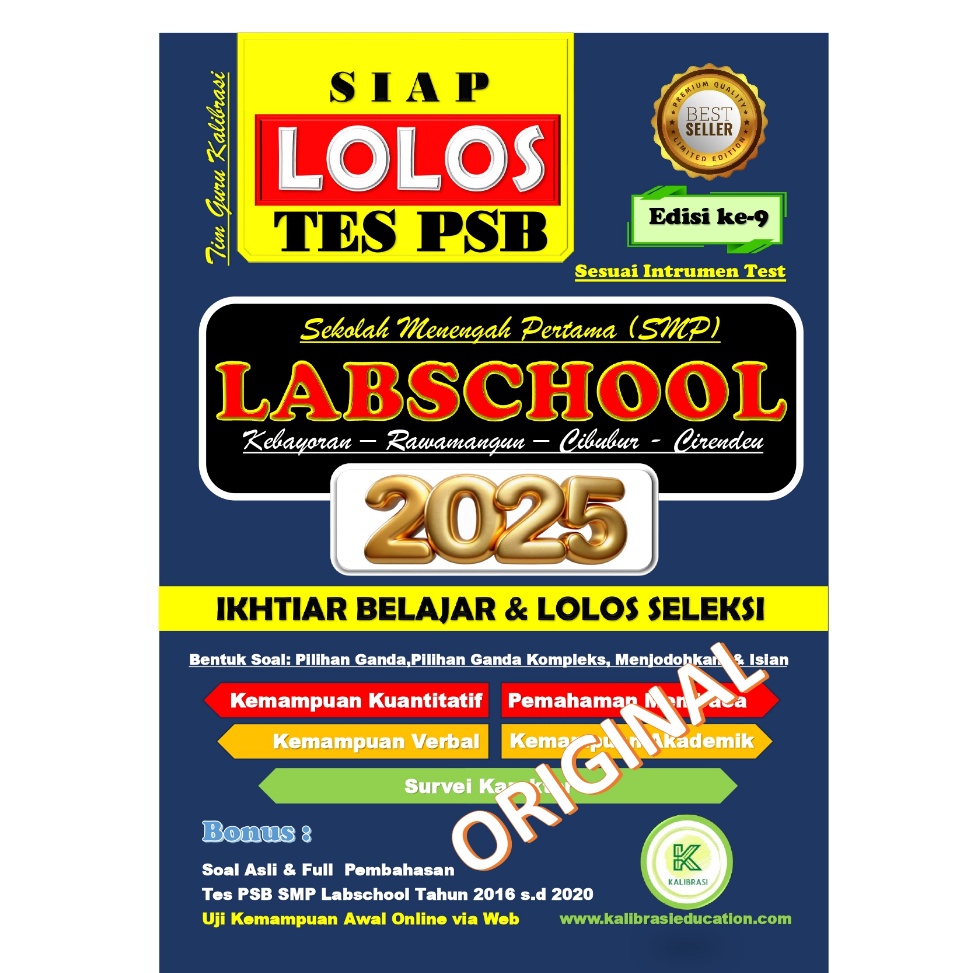 

KODE X4B BUKU LATIH PERSIAPAN PSB SMP LABSCHOOL 225