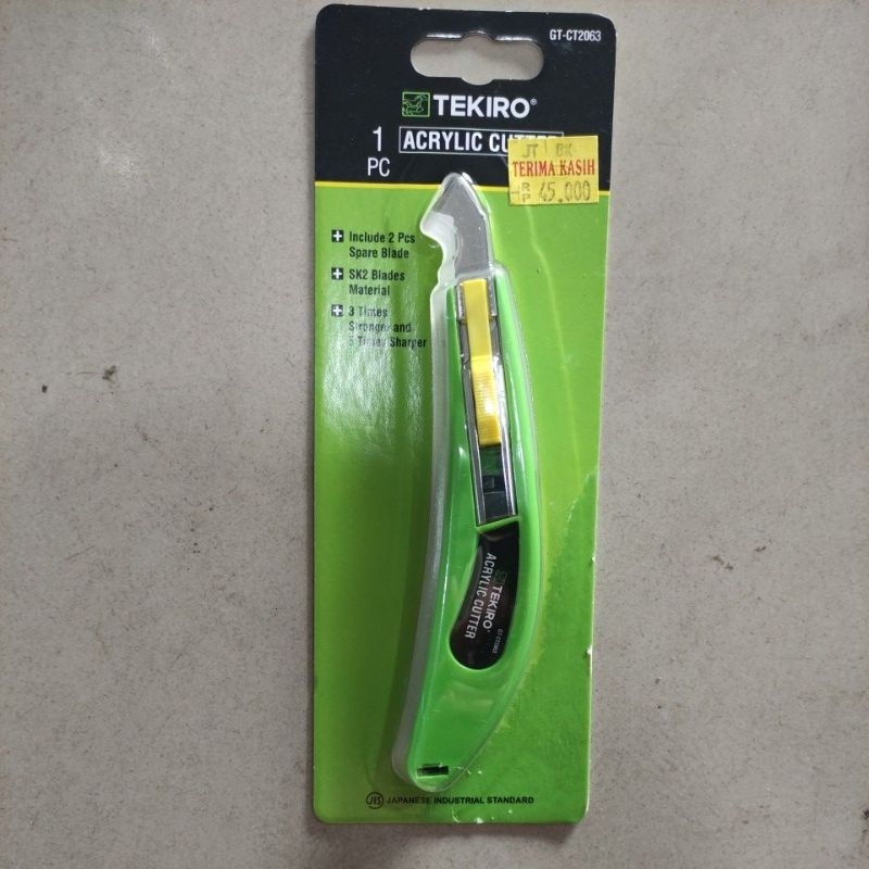 

pisau acrylic tekiro / acrylic cutter tekiro ,/ pisau potong acrylic tekiro