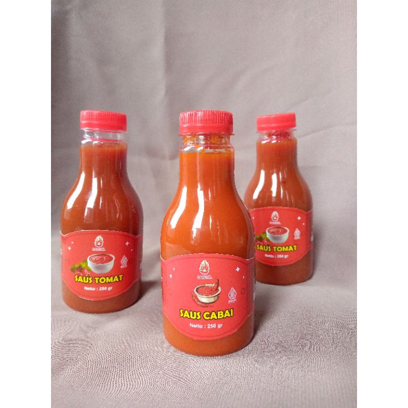 

saus cabai dan tomat 100% bahan alami