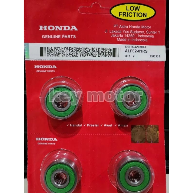 BEARING LAHER BEARING KLAKER LAHAR RODA DEPAN 6201 AHM HONDA VARIO BEAT SPACY SUPRA 125 ( HARGA 4 PC