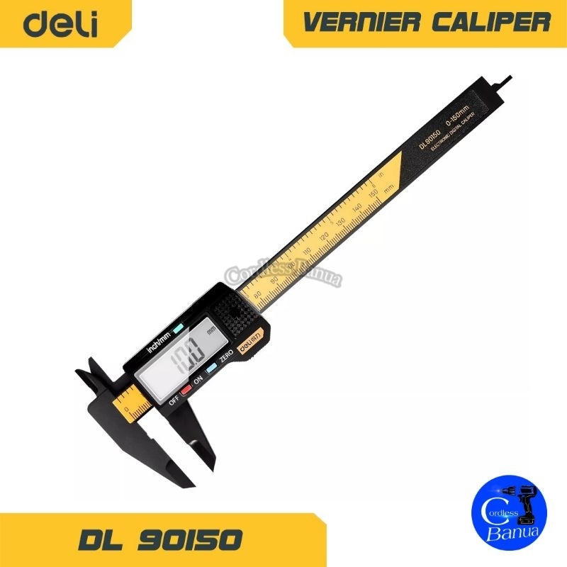 SIGMAT DIGITAL "DELI" 150MM (6") ||VERNIER CALIPER DIGITAL 0.2MM