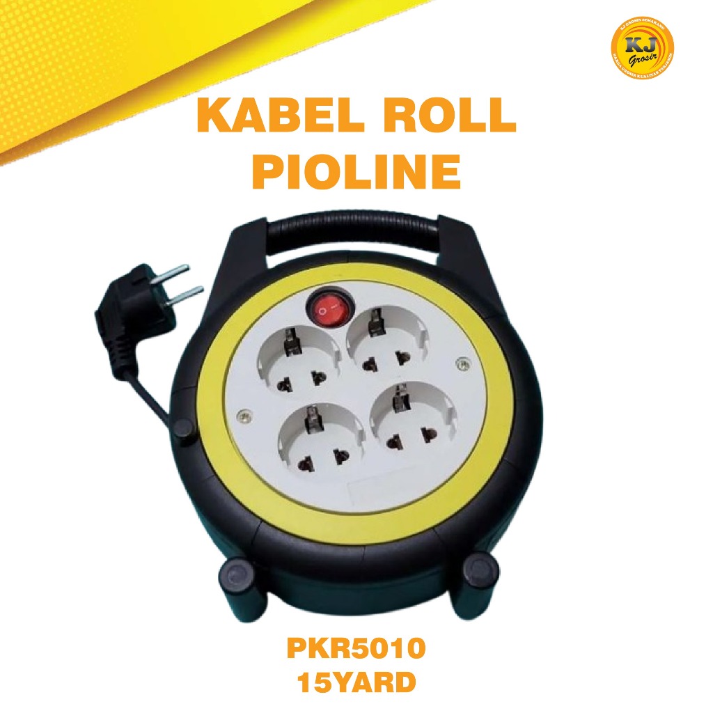 BOX KABEL ROLL KABEL BOX KABEL ROLL 4 LUBANG PIOLINE PKR5010 / KABEL ROLL MURAH