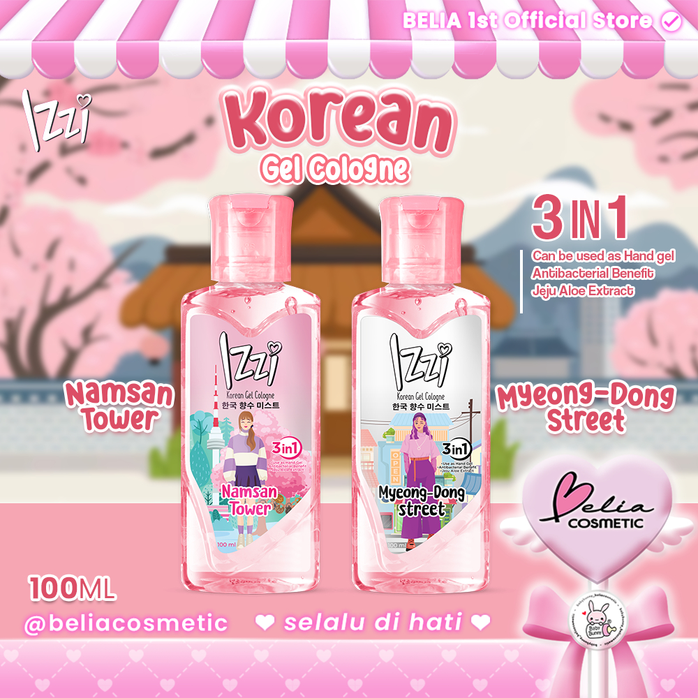❤ BELIA ❤ IZZI Korean Gel Cologne Parfum Wanita | Namsan Tower | Myeongdong Street | BABY BUNNY