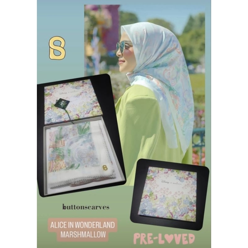 BUTTONSCARVES ALICE IN WONDERLAND- PRELOVED