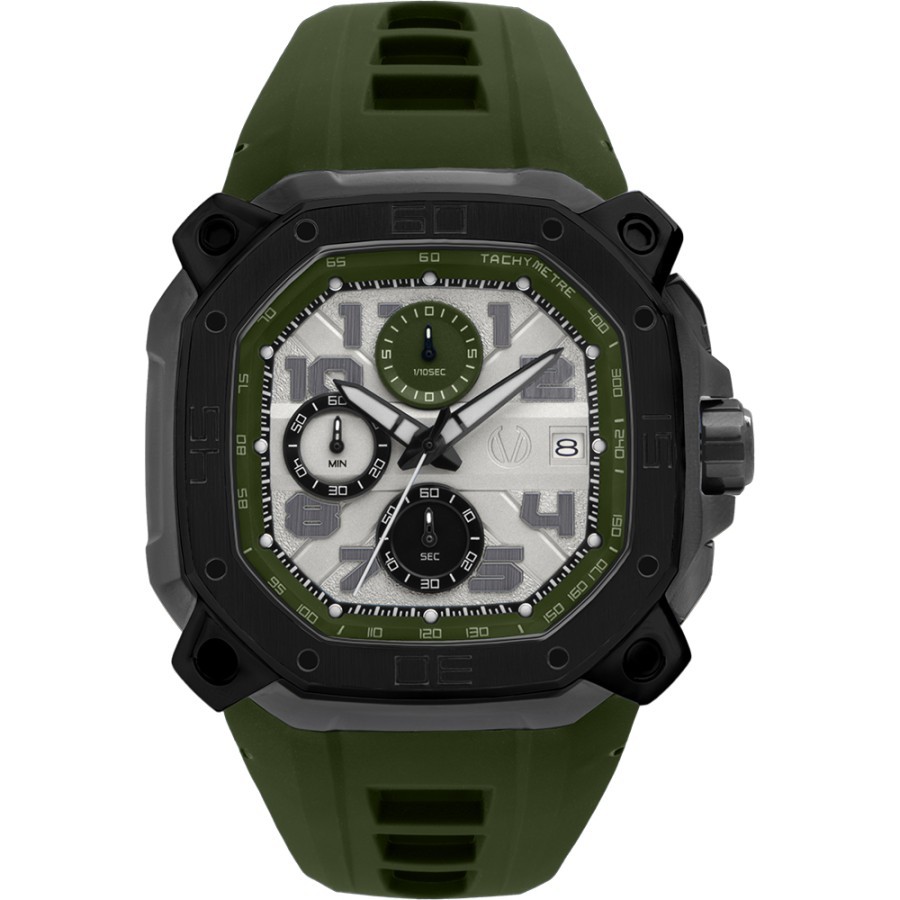 New promo 100% original Jam Tangan Fasion Pria Christ Verra CV 63033G-36 L-GUN/GRN