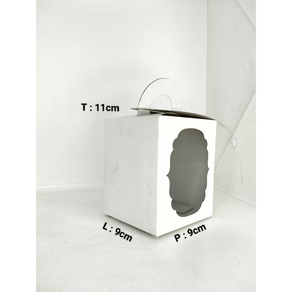 

10 PCS BOX SOUVENIR MIKA 9X9X11 DUPLEX PUTIH THANK YOU APJ