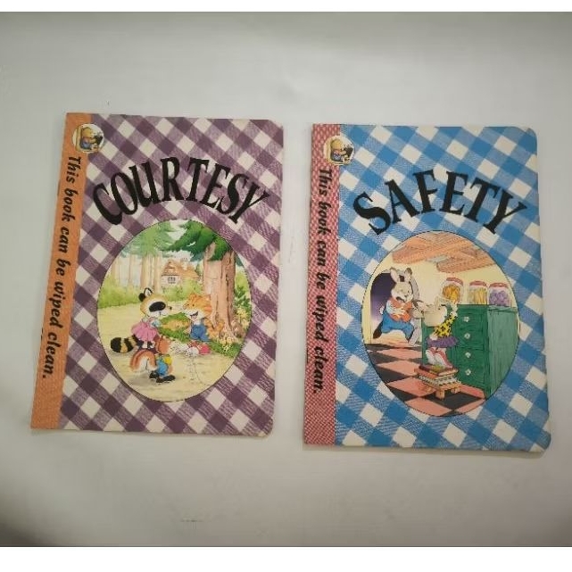 

2 pcs Buku anak wiped clean book buku sikap Dan kesopanan