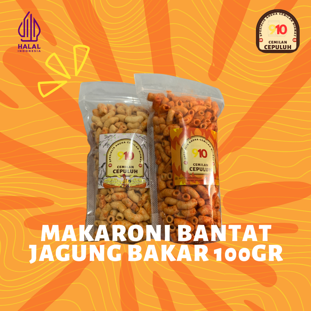 

Makaroni Bantat Jagung Bakar Cemilan Cepuluh – Gurih & Lembut 100gr