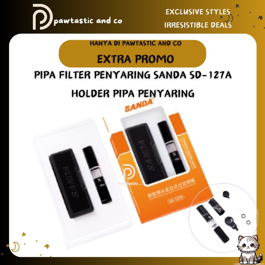 Pipa Filter Penyaring SANDA SD-127A Holder Pipa Penyaring  (pawtastic and co)