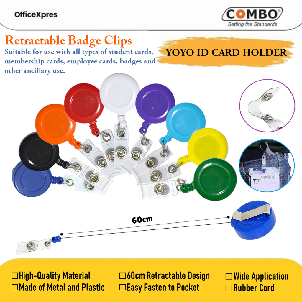 

Gantungan ID Card Yoyo Silver / Yoyo Name Tag Chrome / Yoyo Chrome Combo / Yoyo Hang Tag Name