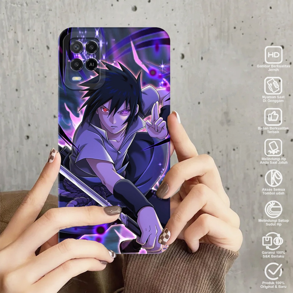 Case Oppo A54 - Softcase Oppo A54 Motif NARUTO - Case Pro Camera - Case Hp Oppo A54 - Casing Hp Oppo