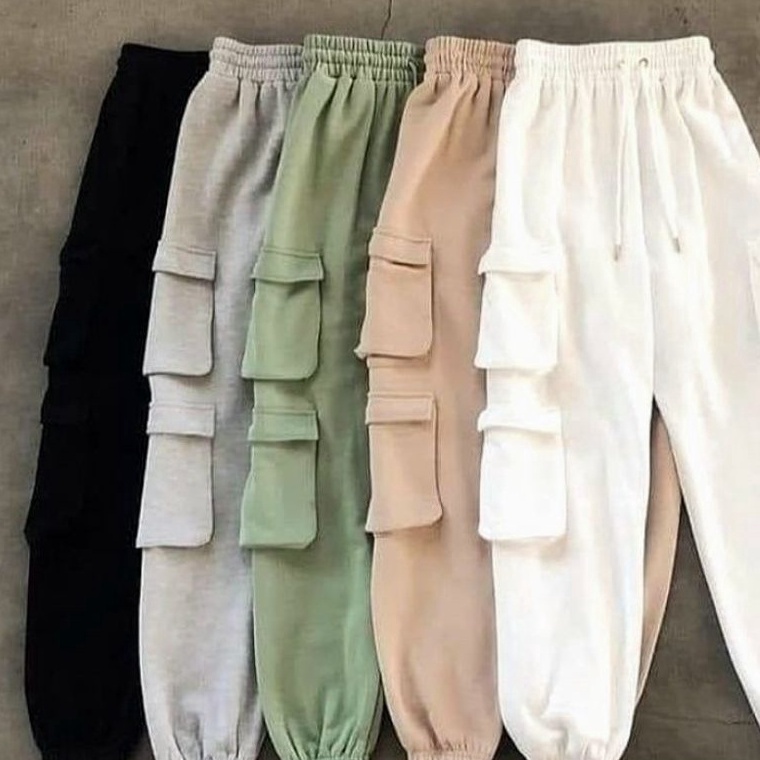 KODE E55R CELANA JOGGER SWEATPANTS HIGHWAIST LOOK KOREAN UNISEX JOGGER PANJANG PRIA DAN WANITA BASIC