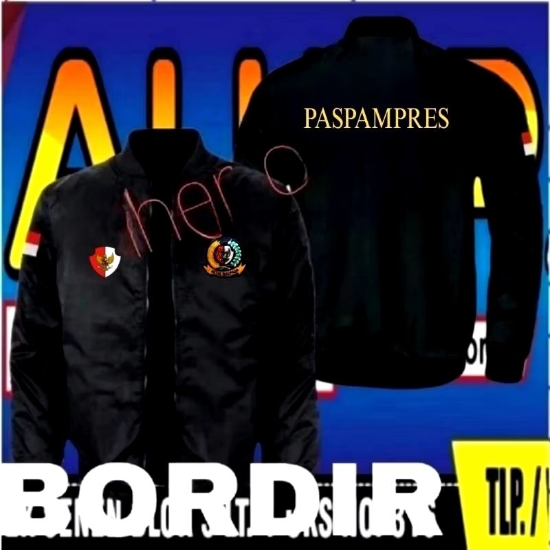Jaket bordir Paspampres jaket Paspampres jaket bomber Paspampres jaket kerja Paspampres jaket seraga