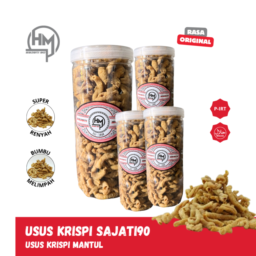 

SAJATI Usus Krispi Sajati Rasa Original Kemasan Toples